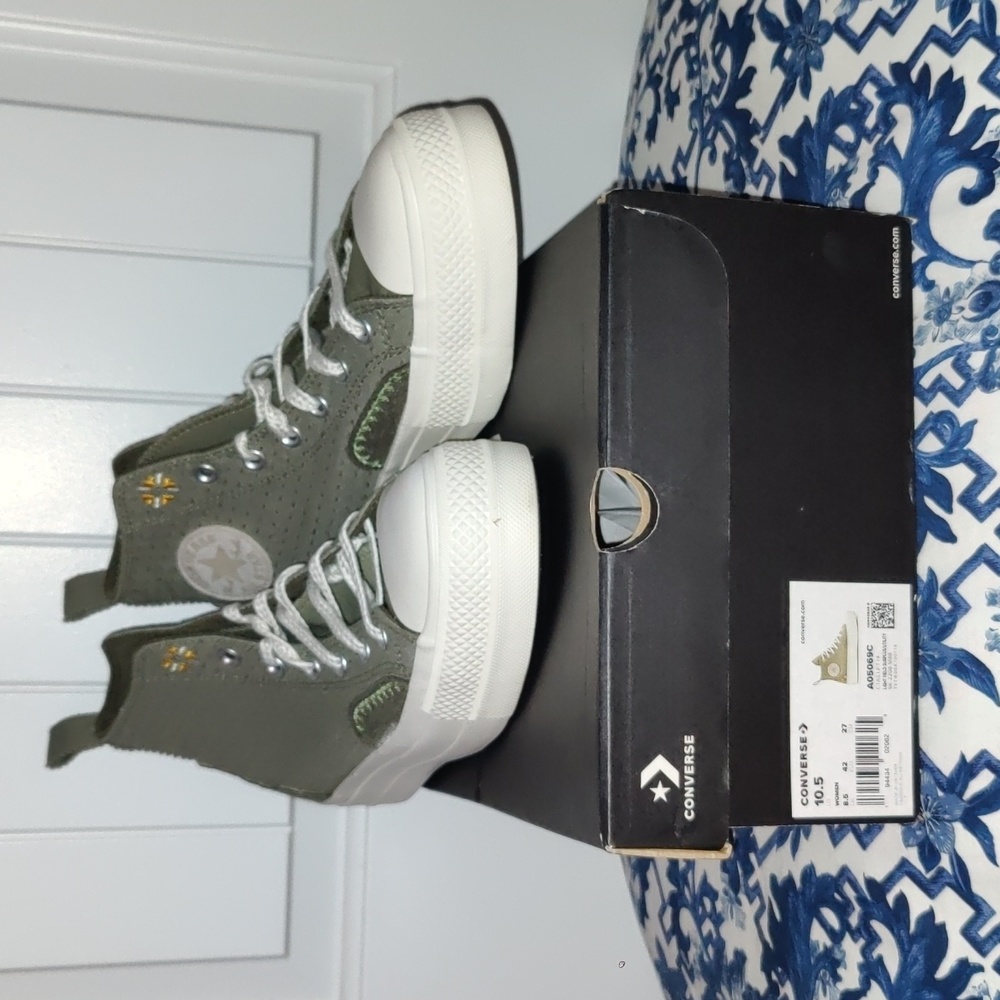Converse Green Embroidery 10.5